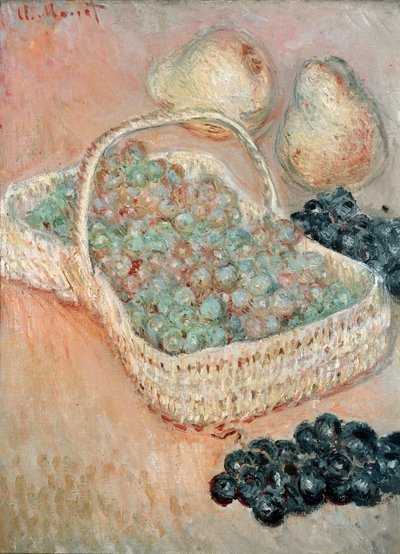 The Basket of Grapes by Claude Monet